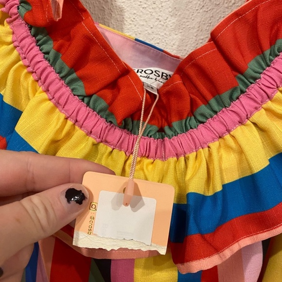 NWT Crosby by Mollie Burch Louise Boardwalk Striped Top Size XS - Picture 4 of 6